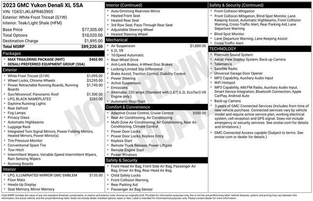 2023 GMC Yukon XL Denali