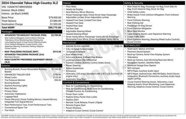 2024 Chevrolet Tahoe High Country