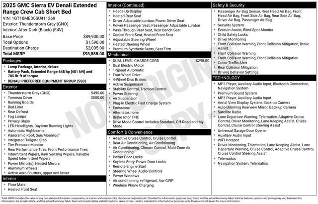 2025 GMC Sierra EV Extended Range Denali
