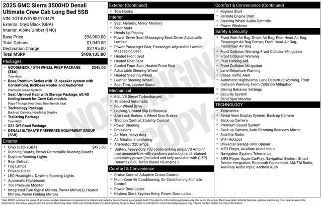 2025 GMC Sierra 3500 HD Denali Ultimate