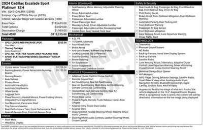 2024 Cadillac Escalade Sport Platinum