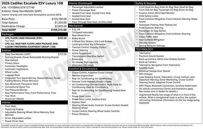 2026 Cadillac Escalade ESV Luxury