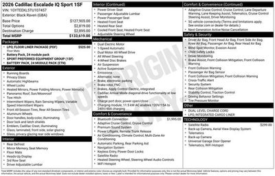 2026 Cadillac ESCALADE IQ Sport