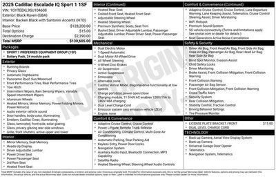2025 Cadillac ESCALADE IQ Sport 1