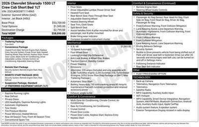 2026 Chevrolet Silverado 1500 LT