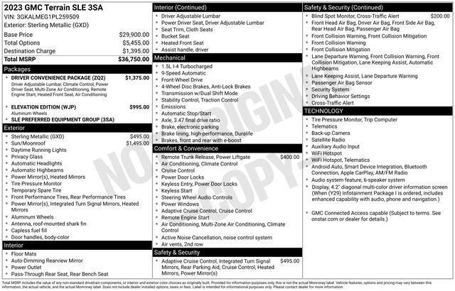 2023 GMC Terrain SLE