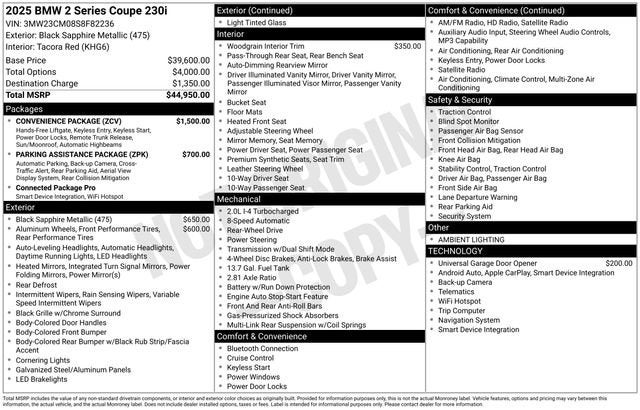 2025 BMW 2 Series 230i