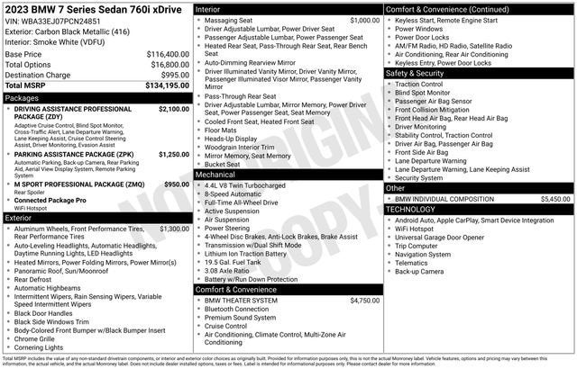 2023 BMW 7 Series 760i xDrive