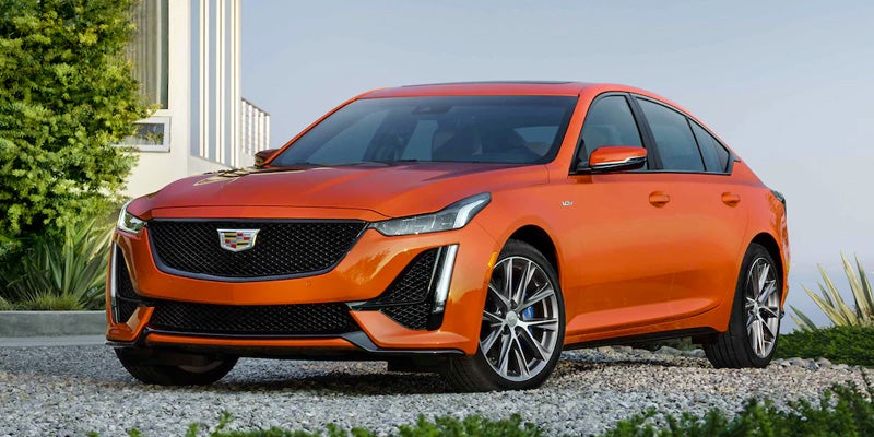 2022 Cadillac CT5-V Orange color