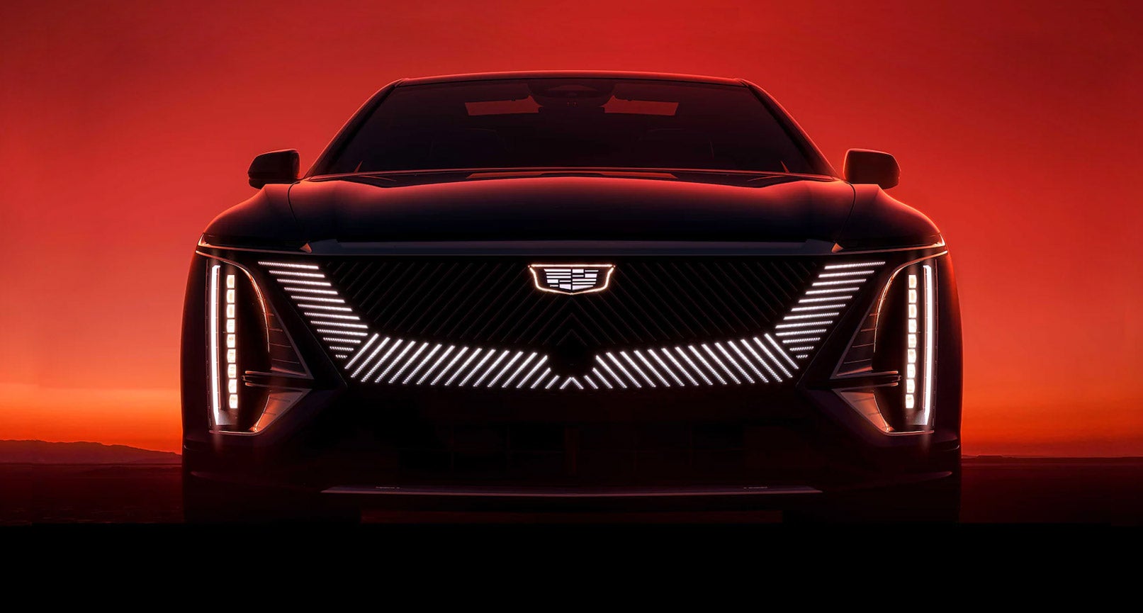 Cadillac LYRIQ view from front