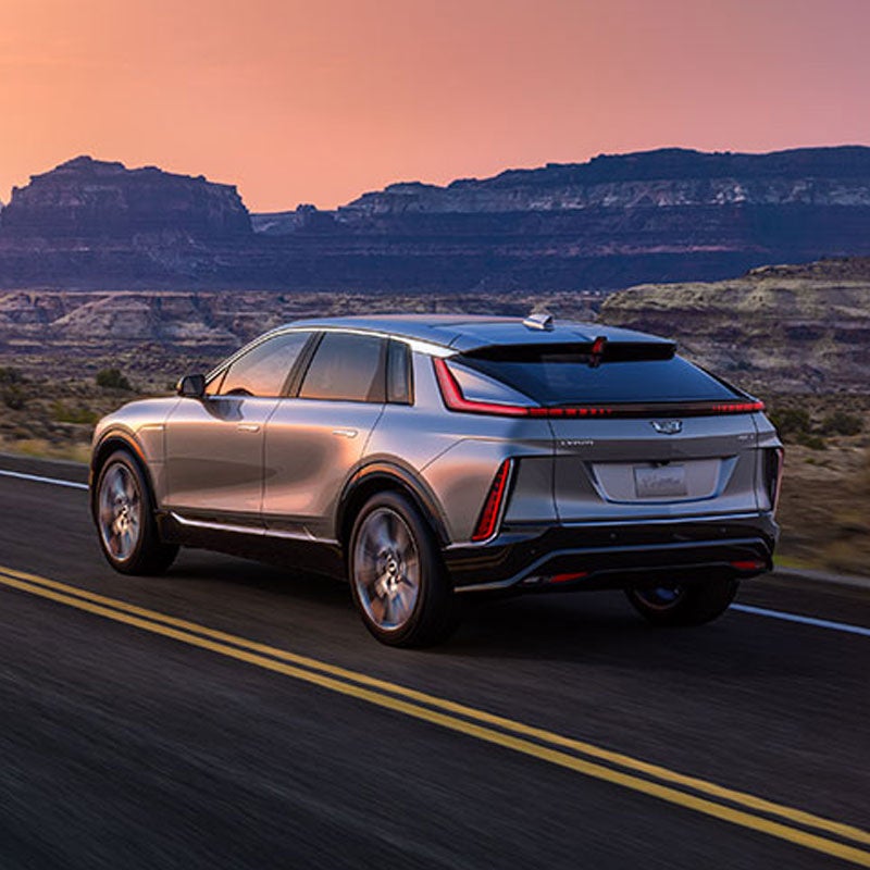 Cadillac LYRIQ on the road