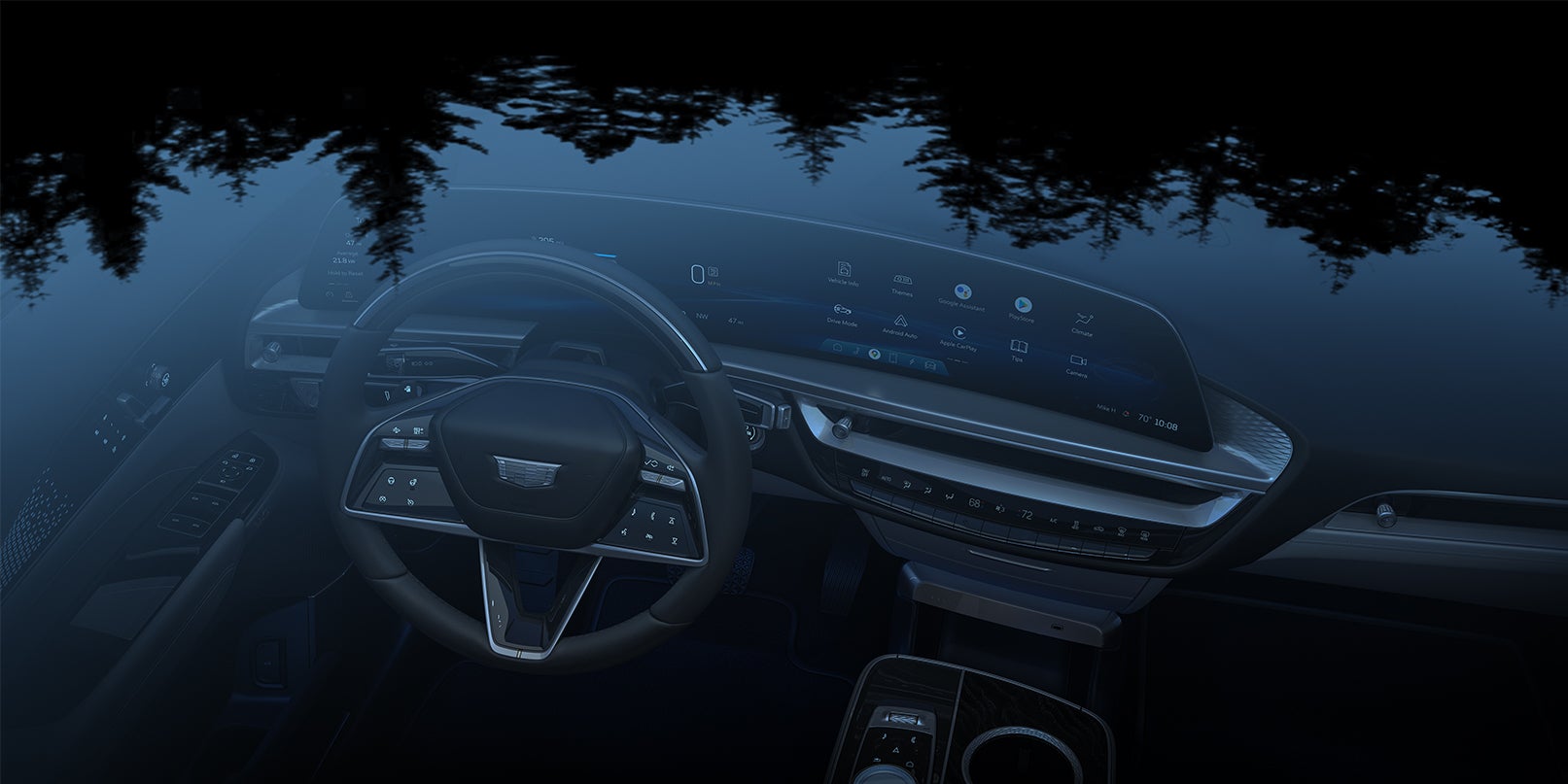 2023 Cadillac LYRIQ dashboard view from above