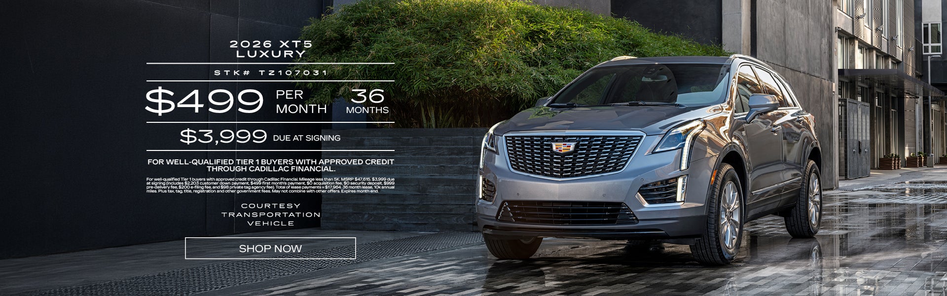 Courtesy 2026 XT5 Luxury