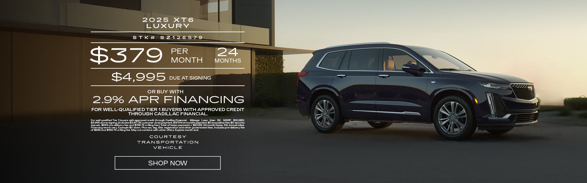 Courtesy 2025 XT6 Luxury